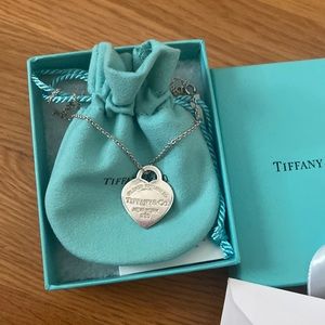 Authentic Tiffany® Small Heart Tag Pendant